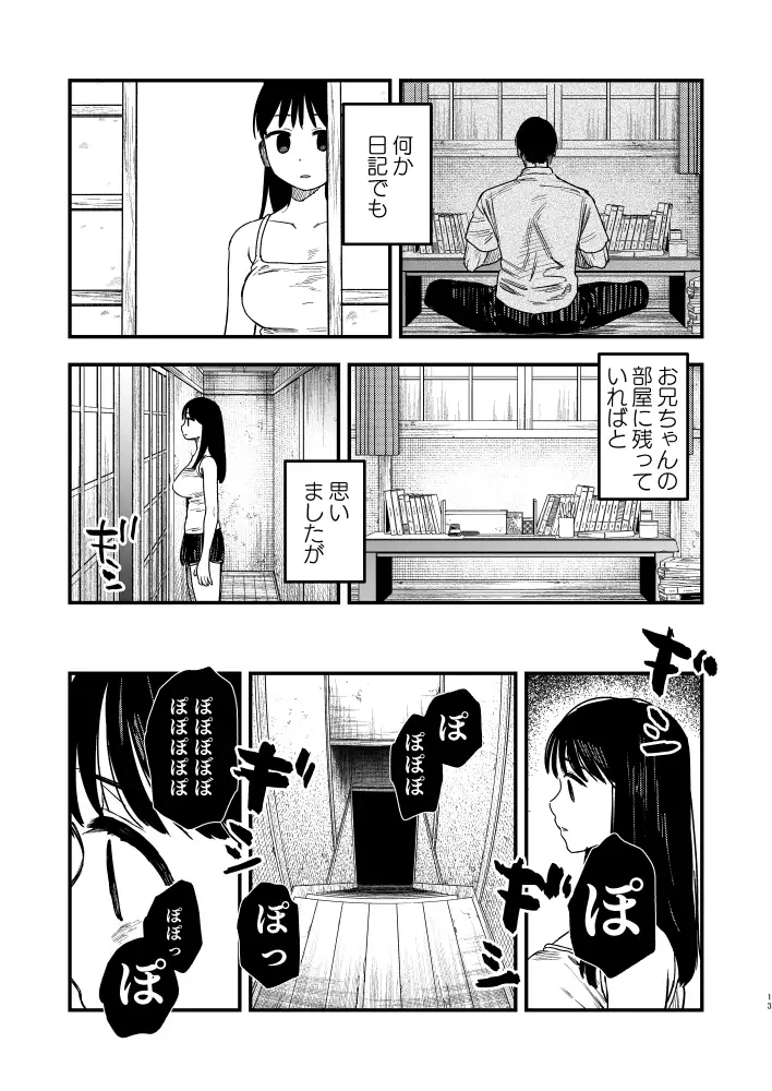 おにいちゃんの部屋に何か残っていないかと探していたところ・・・